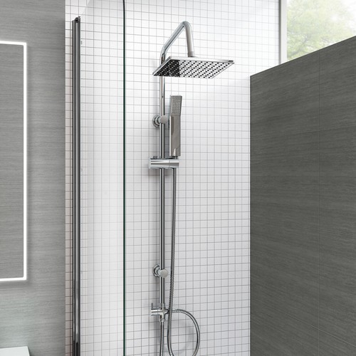 Shower kit twin head waterfall - kit,