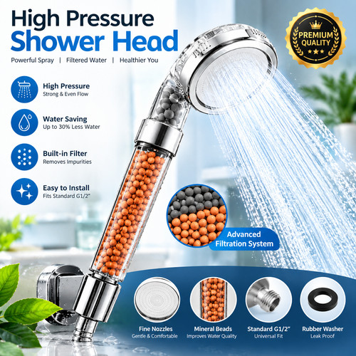 High pressure shower - shower, 3