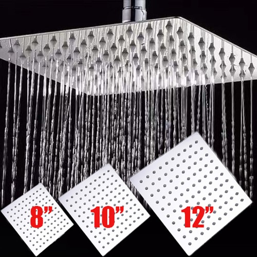 Shower head large bath - bath, square