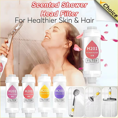 Scented shower head - head, filter