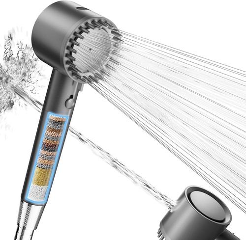 Filtered shower head with - filtered,