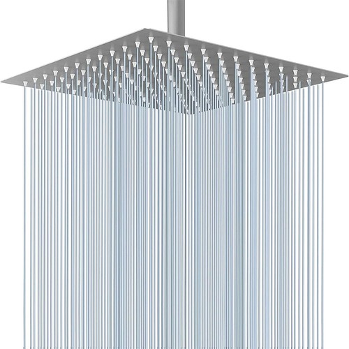 Large square stainless shower - square,